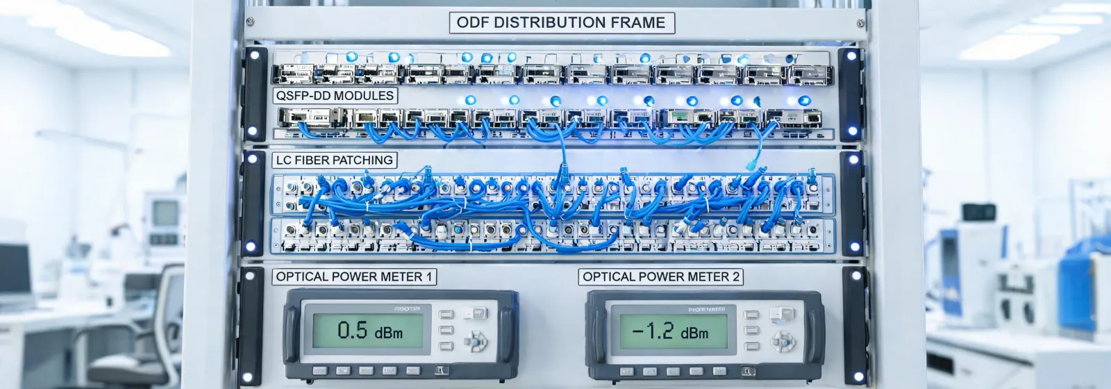 ODF rack and optical bench